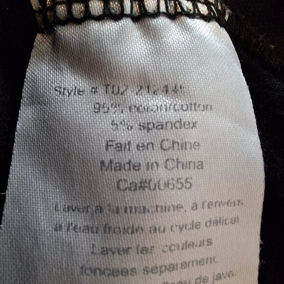 Oversized Cowl Neck Cap Sleeve Black T Shirt Dress Size M Ruched at Side Seams - Picture 16 of 16